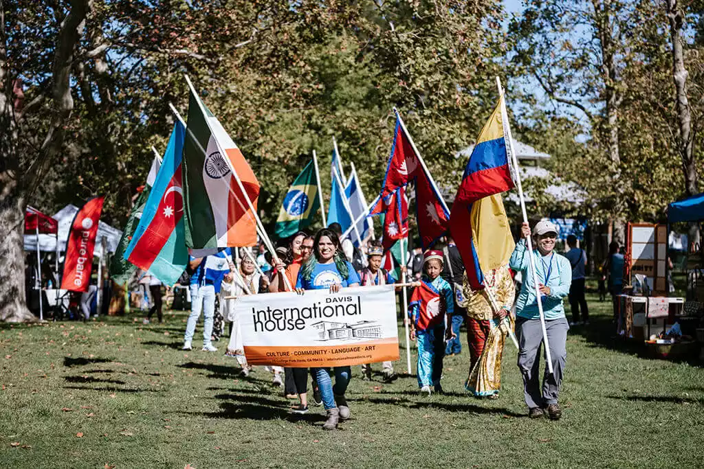 International Festival Davis Traditional Flag Parade